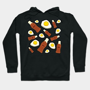 Cola Bottle & Fried Egg Sweet Pick 'n' Mix Pattern Hoodie